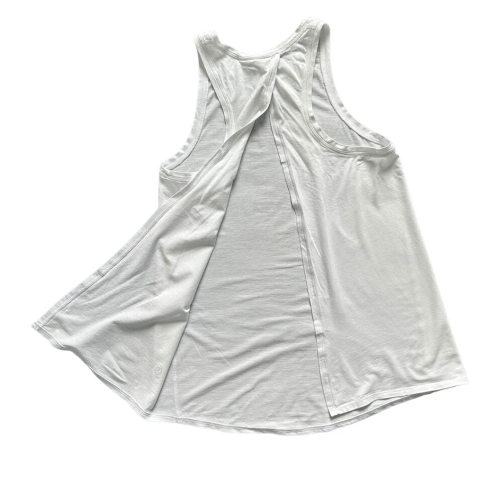 Lululemon All Tied Up Tank White XS/2 - Picture 4 of 6